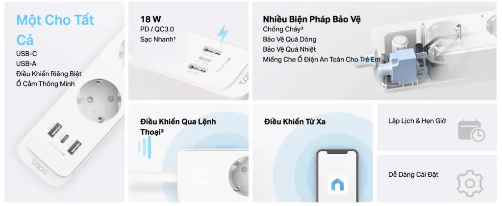 Ổ Cắm Dài Thông Minh Tapo P300 - Akia Smart Home Ổ Cắm Dài Thông Minh Tapo P300 - Akia Smart Home