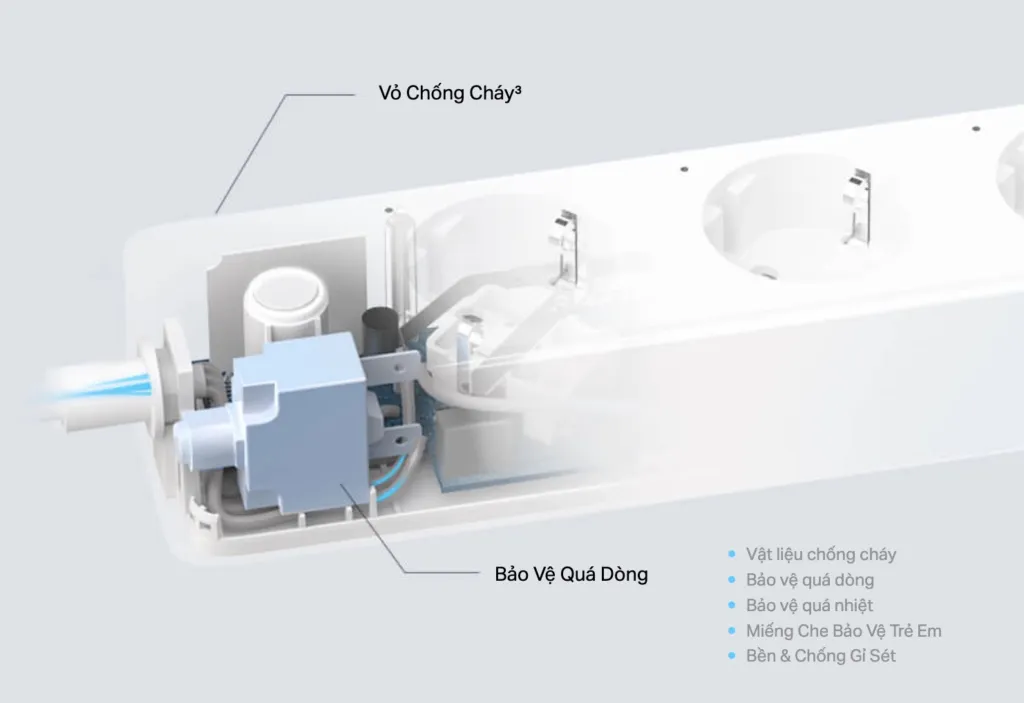Ổ Cắm Dài Thông Minh Tapo P300 8 Ổ Cắm Dài Thông Minh Tapo P300 - Akia Smart Home