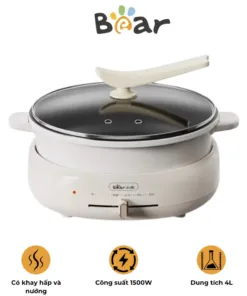 Nồi điện đa năng Bear DHG-C40T1 tháo rời, vệ sinh dễ dàng