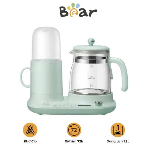 Bình nấu nước đa năng & giữ ấm Bear TNQ-A12L1