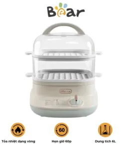 Nồi hấp 2 tầng Bear DZG-C60Q8