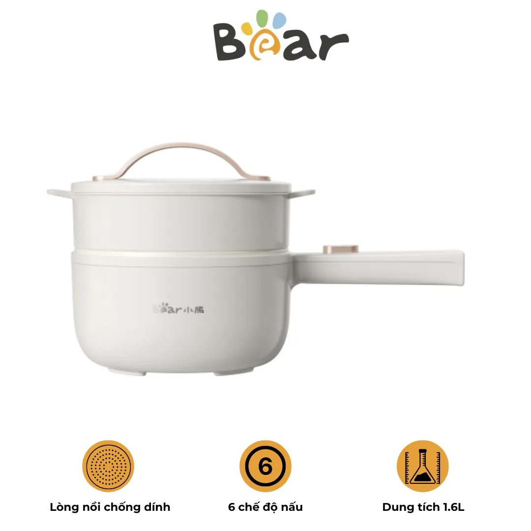 Nồi nấu đa năng Bear DRG-E15P2 kèm xửng hấp
