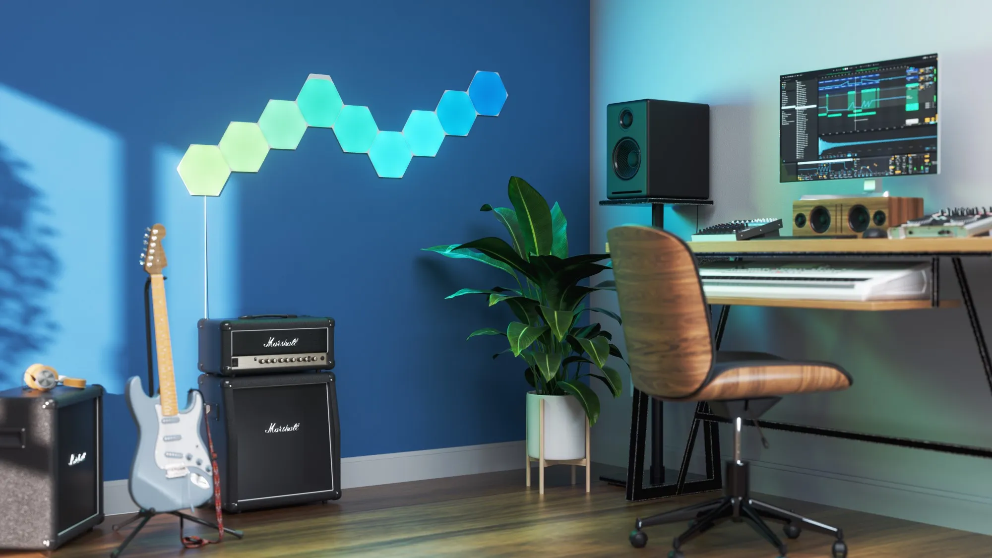 Đèn Thông Minh Nanoleaf Shapes Lục Giác 10 Đèn Thông Minh Nanoleaf Shapes Lục Giác