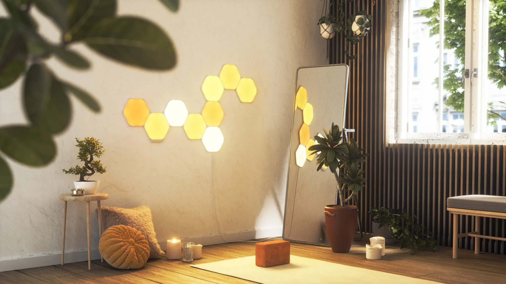 Đèn Thông Minh Nanoleaf Shapes Lục Giác 9 Đèn Thông Minh Nanoleaf Shapes Lục Giác