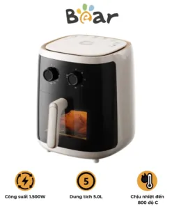 Nồi chiên không dầu Bear QZG – F15C7 – Dung tích 5L – Công suất 1.500W