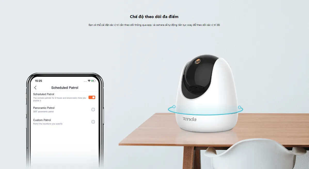 Camera An Ninh Wifi Tenda Cp6 Quay Quét 2K 16 Camera An Ninh Wifi Tenda Cp6 Quay Quét 2K