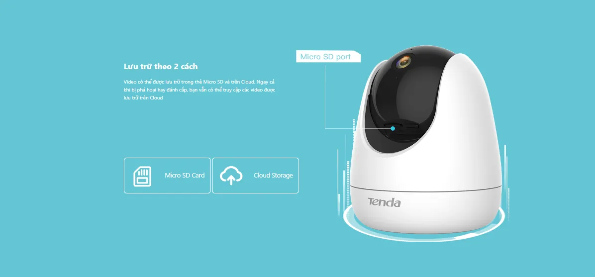 Camera An Ninh Wifi Tenda Cp6 Quay Quét 2K 18 Camera An Ninh Wifi Tenda Cp6 Quay Quét 2K