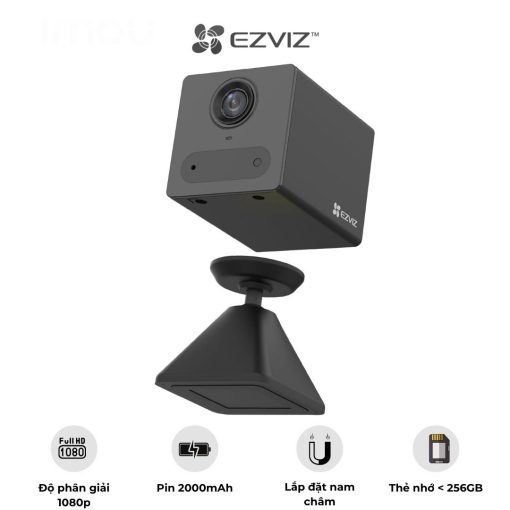 Camera Wifi Không Dây Dùng Pin Sạc Ezviz Cb2 2Mp (Cs-Cb2-R100-2D2Wf-Wh) - Akia Smart Home