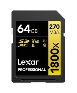 Thẻ nhớ Lexar SDXC Professional UHS-II 1800X U3 V60