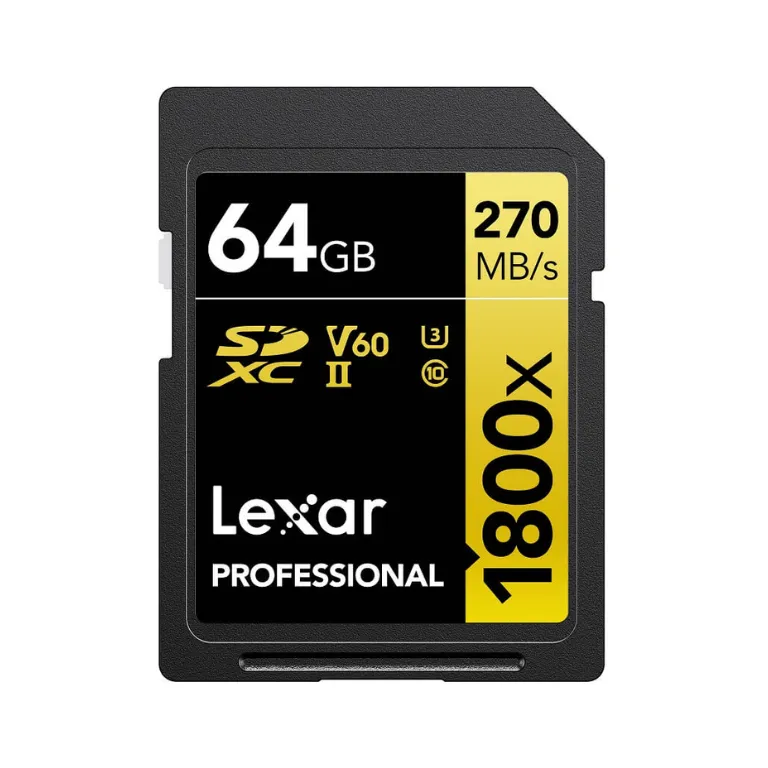 Thẻ nhớ Lexar SDXC Professional UHS-II 1800X U3 V60