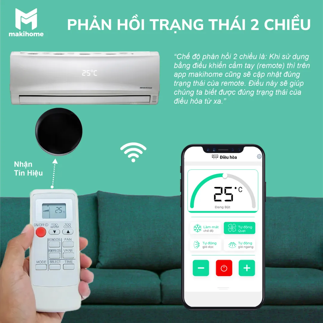 Điều Khiển Hồng Ngoại Makihome Mw-Ac2 (Plus) 9 Điều Khiển Hồng Ngoại Makihome Mw-Ac2 (Plus)