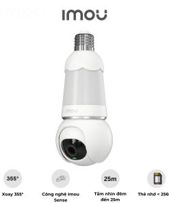 Camera Bóng Đèn IMOU IPC-S6DP-3M0WEB-E27 2K 3MP Bulb Cam WiFi Xoay 360 độCamera Bóng Đèn IMOU IPC-S6DP-3M0WEB-E27 2K 3MP