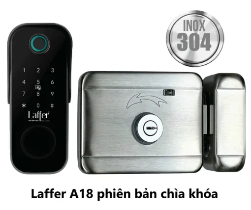 Khóa cổng vân tay thông minh Laffer A18 chống nước