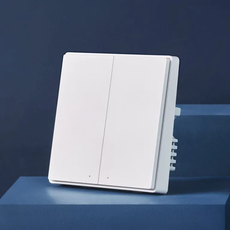 Công Tắc Vuông Thông Minh Aqara Zigbee D1 Và H1 19 Aqara D1 Ở Phiên Bản 2 Nút Có Hai Đèn Led Và Được Căn Chỉnh Gần Nhau