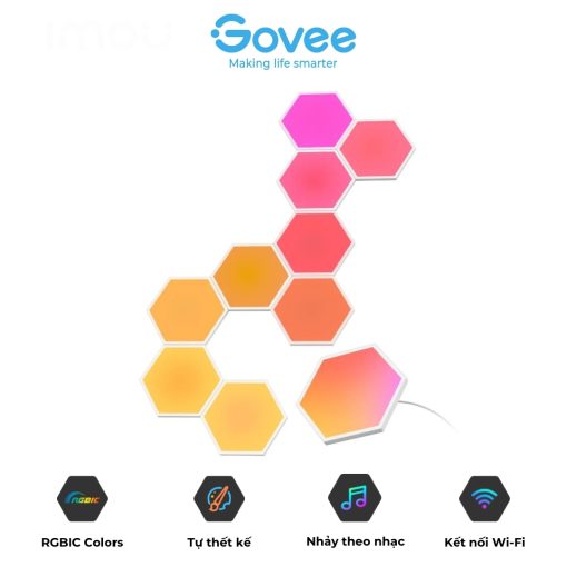 Đèn dán tường Govee Glide Hexa Light Panels H6061 - AKIA Smart Home