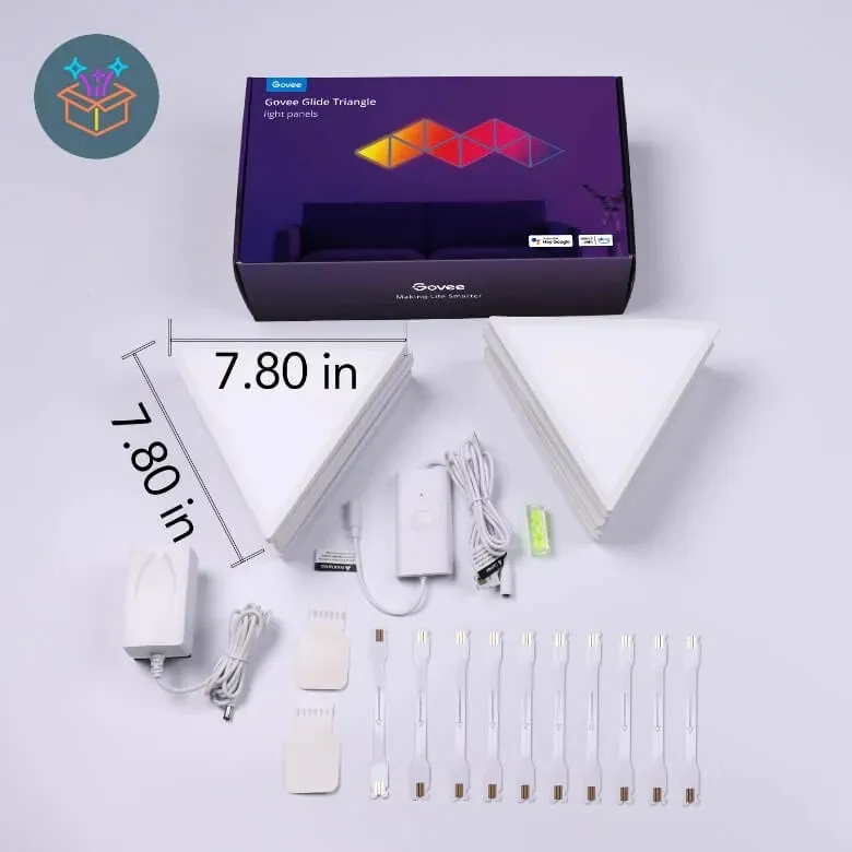 Đèn Dán Tường Govee Glide Tri-Angle Light Panels H6067 19 Đèn Dán Tường Govee Glide Tri-Angle Light Panels H6067 - Akia Smart Home