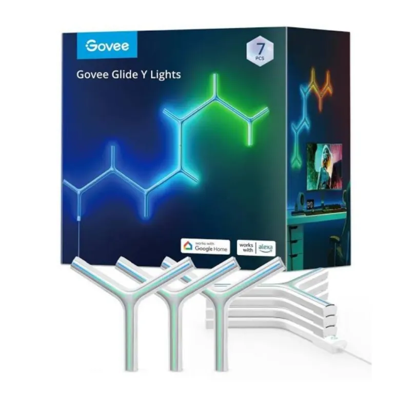 Đèn dán tường trang trí Govee Glide RGBIC Y Lights H6065 - AKIA Smart Home