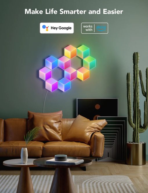Đèn Trang Trí Dán Tường Govee Glide Lively Rgbic Wi-Fi &Amp; Bluetooth Wall Lights H610A - Akia Smart Home