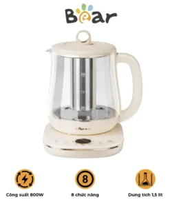 Ấm pha trà siêu tốc Bear YSH-E15M1