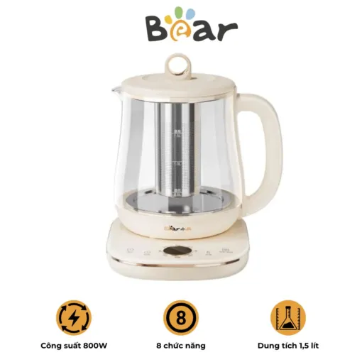 Ấm pha trà siêu tốc Bear YSH-E15M1