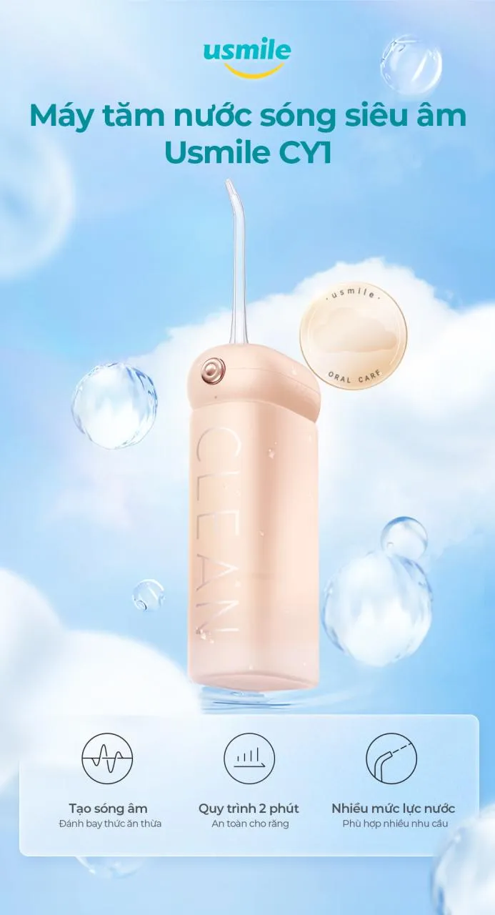 Máy Tăm Nước Sóng Siêu Âm Usmile Màu Green 21 Máy Tăm Nước Sóng Siêu Âm Usmile Màu Green