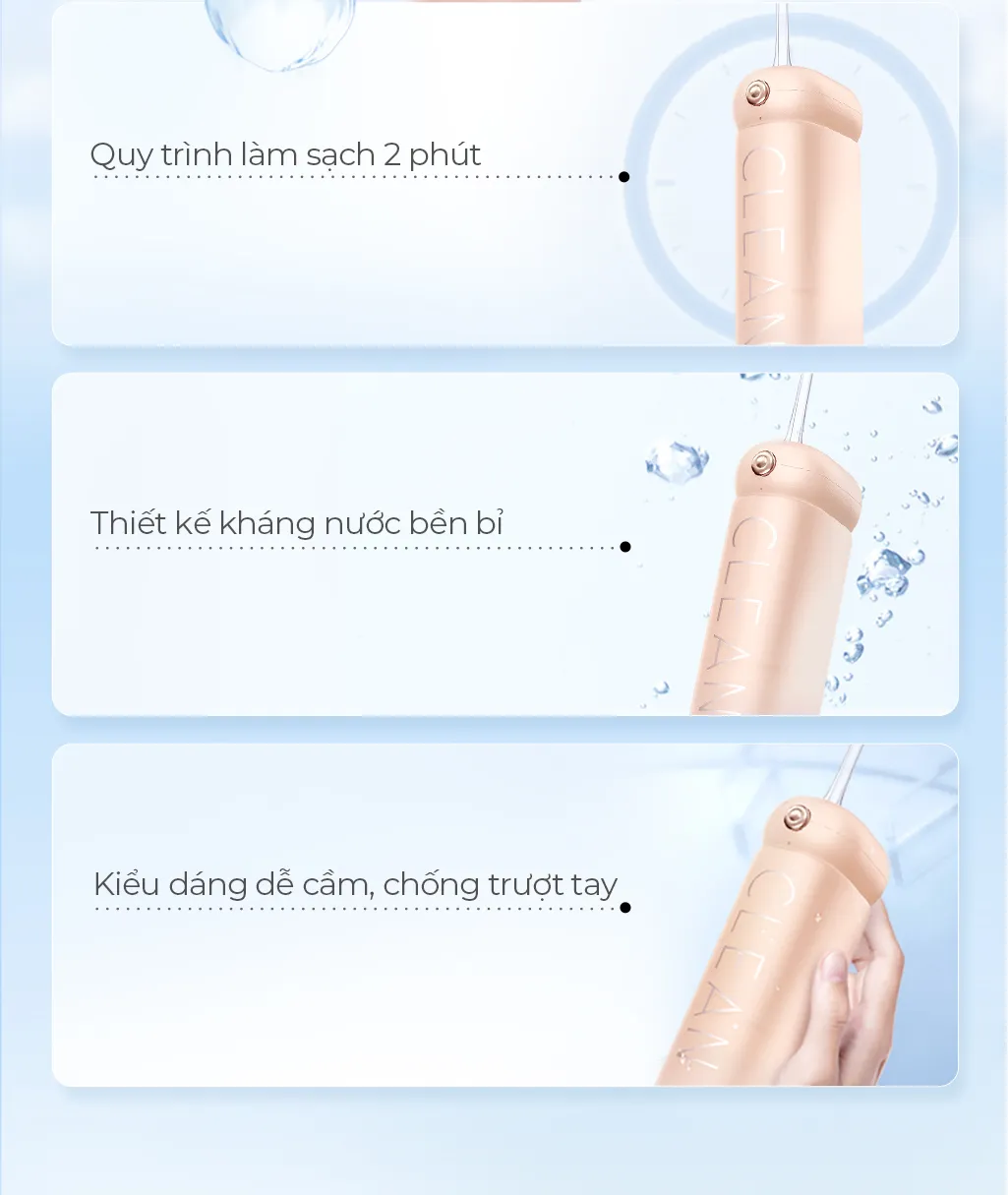 Máy Tăm Nước Sóng Siêu Âm Usmile Màu Green 31 Máy Tăm Nước Sóng Siêu Âm Usmile Màu Green
