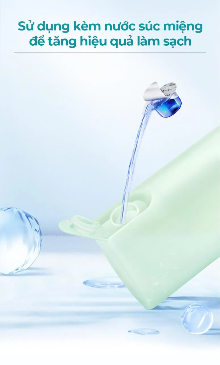 Máy Tăm Nước Sóng Siêu Âm Usmile Màu Green 32 Máy Tăm Nước Sóng Siêu Âm Usmile Màu Green