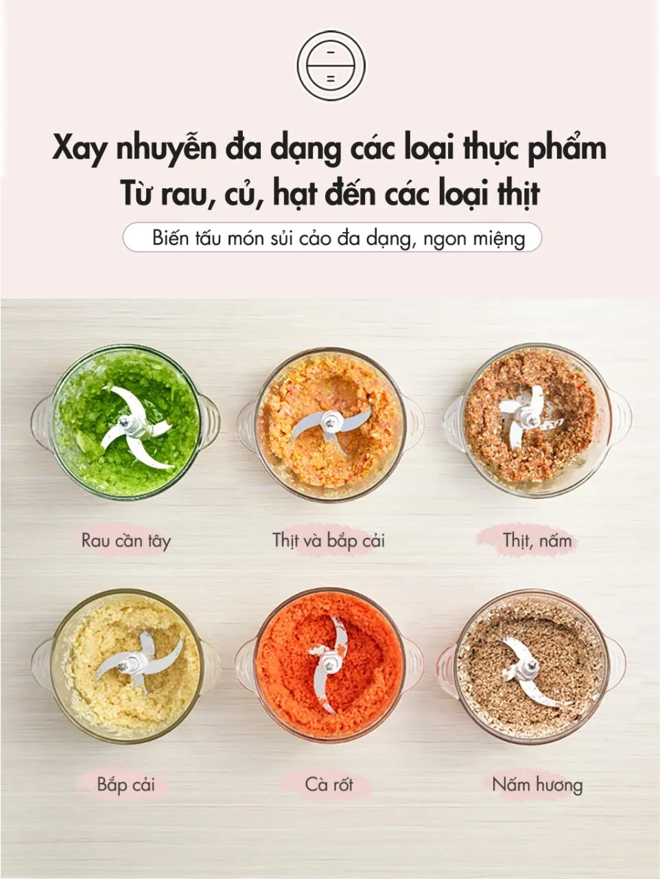 Máy Xay Thực Phẩm Đa Năng Bear Qsj-B03K2 Máy Xay Thực Phẩm Đa Năng Bear Qsj-B03K2