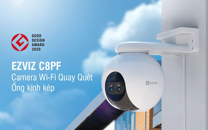 Camera Quay Quét Wifi Ezviz C8Pf Ống Kính Kép 1080P Camera Quay Quét Wifi Ezviz C8Pf Ống Kính Kép 1080P
