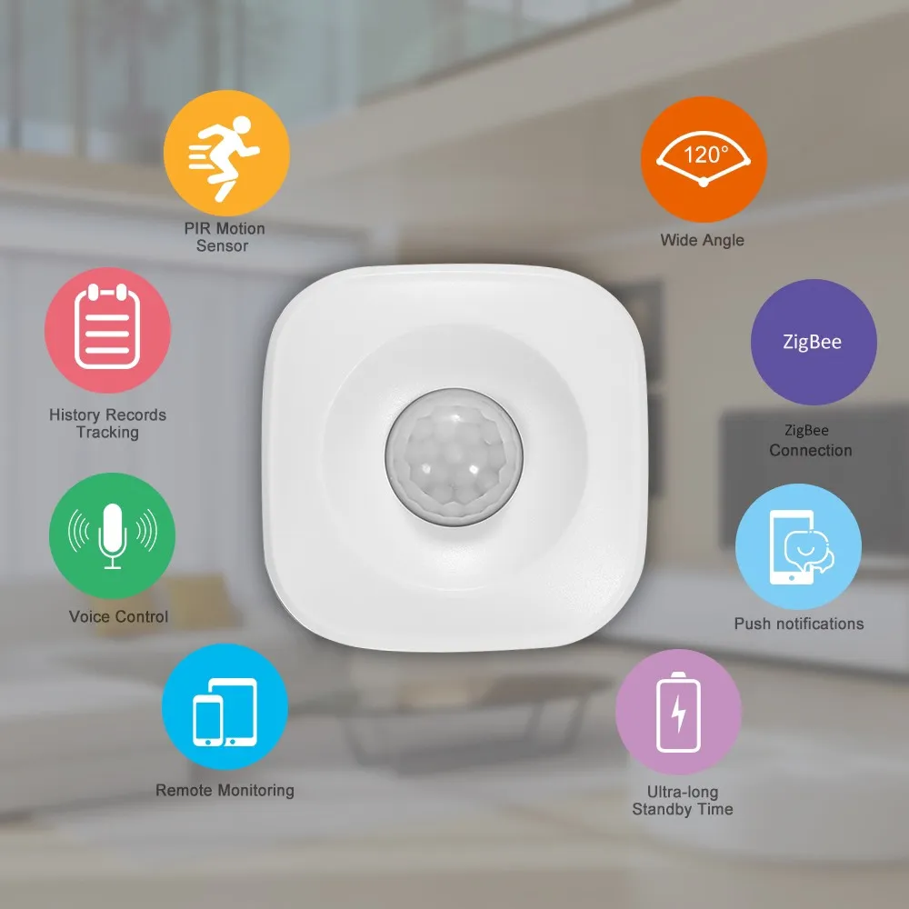 Cảm Biến Chuyển Động Thông Minh Tuya Zigbee - Hình Vuông Cảm Biến Chuyển Động Thông Minh Tuya Zigbee - Hình Vuông