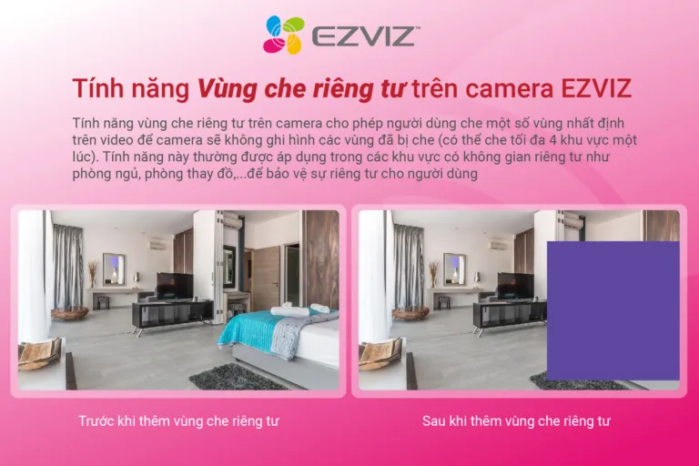 HƯỚNG DẪN SỬ DỤNG CHẾ ĐỘ VÙNG CHE RIÊNG TƯ CỦA CAMERA EZVIZ