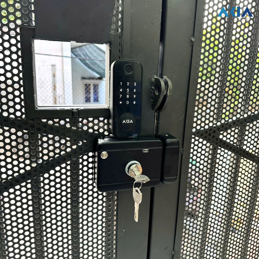 Top 12 Mẫu Khóa Cửa Cổng Thông Minh Chống Nước Ngoài Trời 4 Akia N1