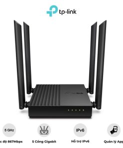 Router Wifi TP-Link C64 băng tần kép AC1200 Mumimo - AKIA Smart Home