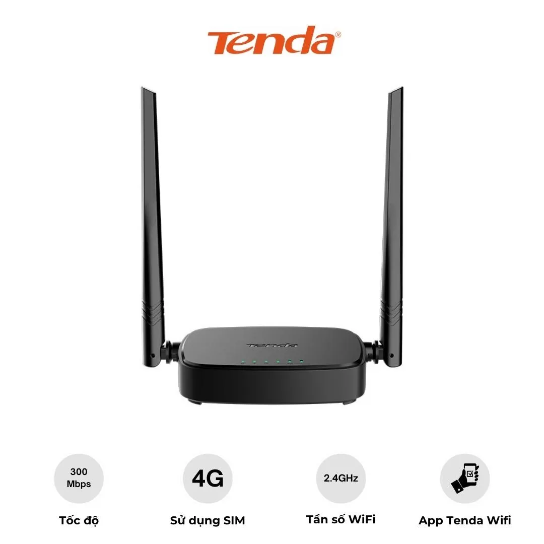 Router Wifi LTE Tenda 4G05 dùng SIM 4G N300 - AKIA Smart Home