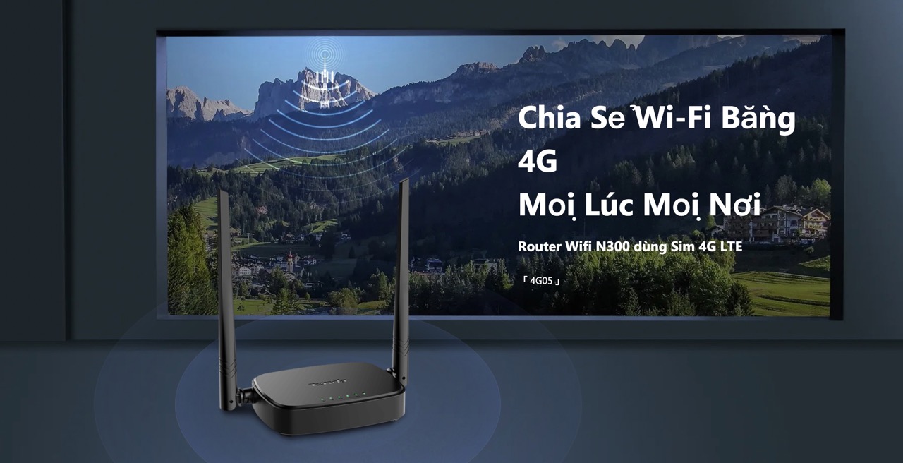 Router Wifi Lte Tenda 4G05 Dùng Sim 4G N300 - Akia Smart Home