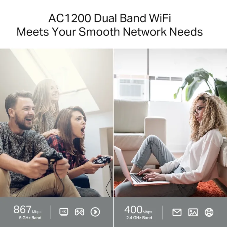 Router Wifi TP-Link C64 băng tần kép AC1200 Mumimo - AKIA Smart Home