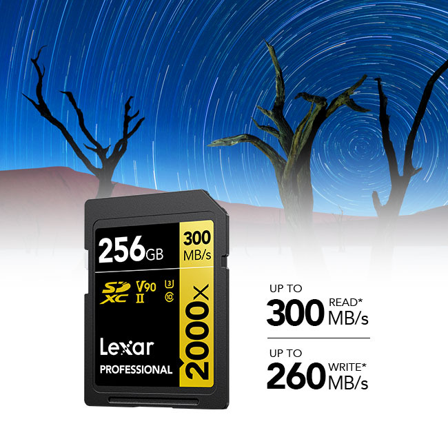 Thẻ nhớ Lexar Professional 2000x SDHC™/SDXC™ UHS-II Dòng GOLD - AKIA Smart Home