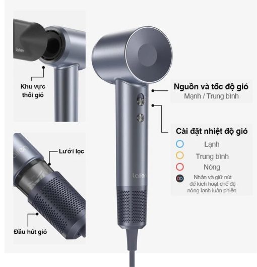 Máy sấy tóc ion âm Laifen Swift tốc độ cao - AKIA Smart Home