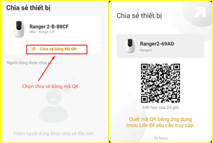 Cách Chia Sẻ Và Huỷ Chia Sẻ Camera Imou 3 Chia Sẻ Camera Imou