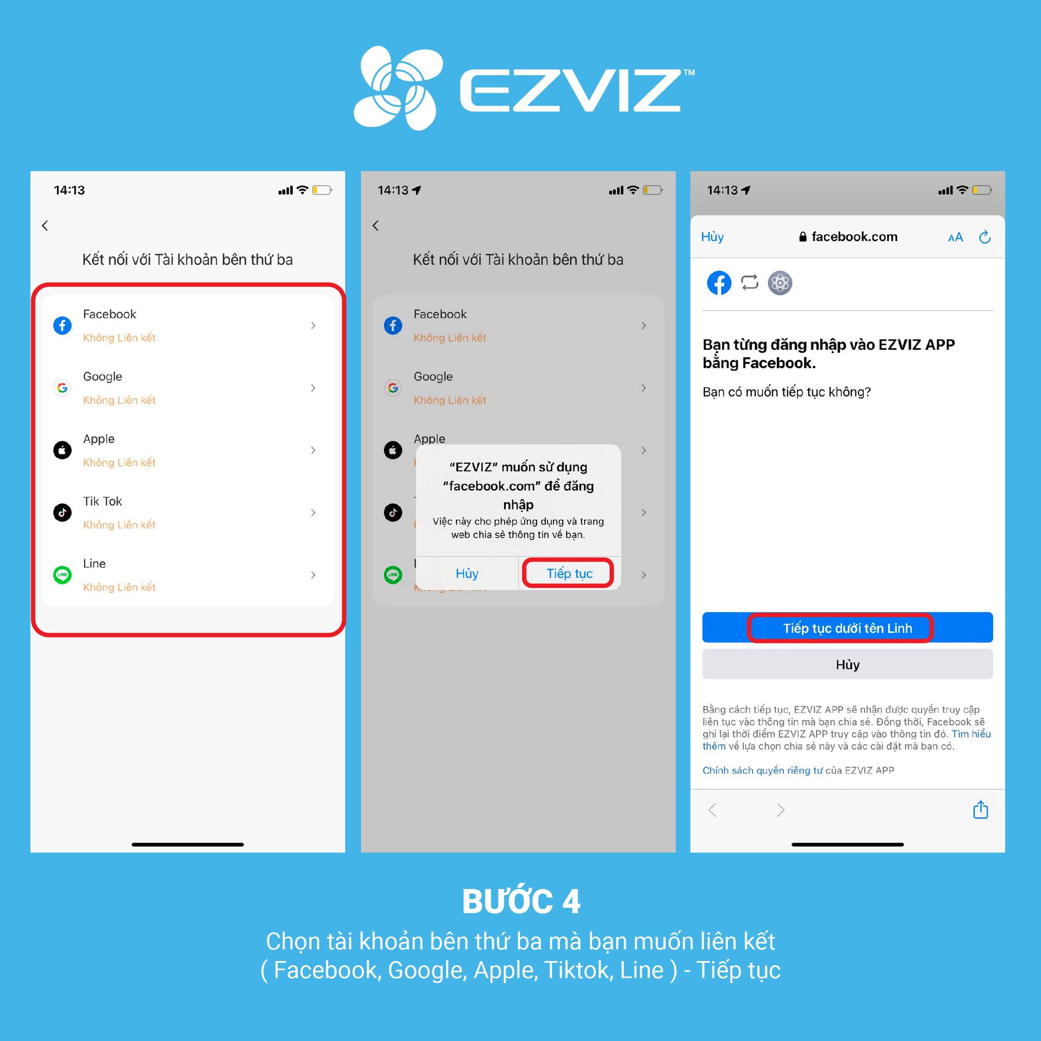 Hướng Dẫn Liên Kết Với Tài Khoản Bên Thứ Ba Của Ứng Dụng Camera Ezviz - Akia Smart Home Hướng Dẫn Liên Kết Với Tài Khoản Bên Thứ Ba Của Ứng Dụng Camera Ezviz - Akia Smart Home