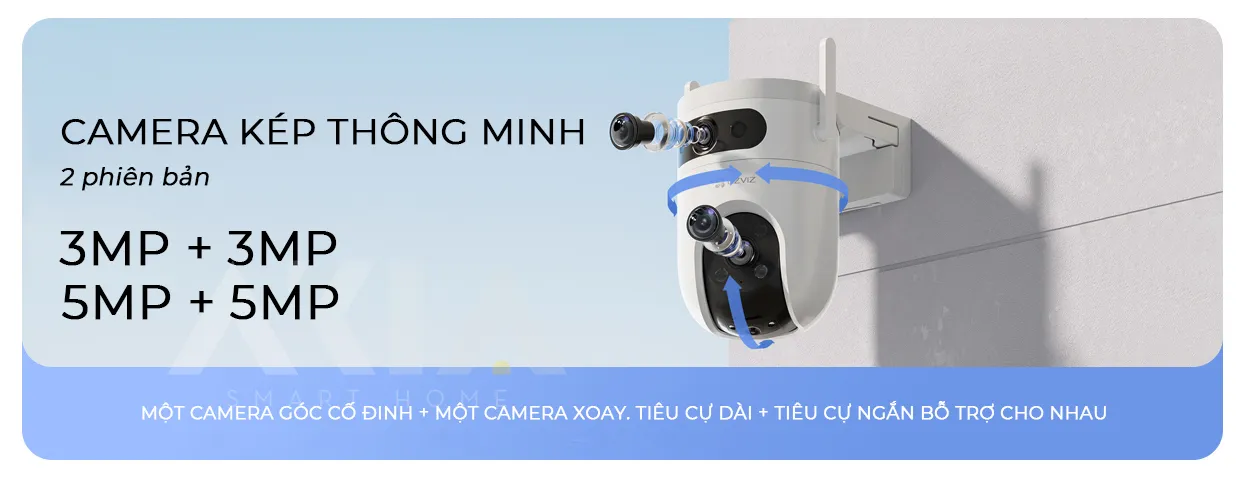 Camera Ngoài Trời 2 Mắt Kép Ezviz H9C 3 Camera Ngoài Trời 2 Mắt Kép Ezviz H9C - Akia Smart Home