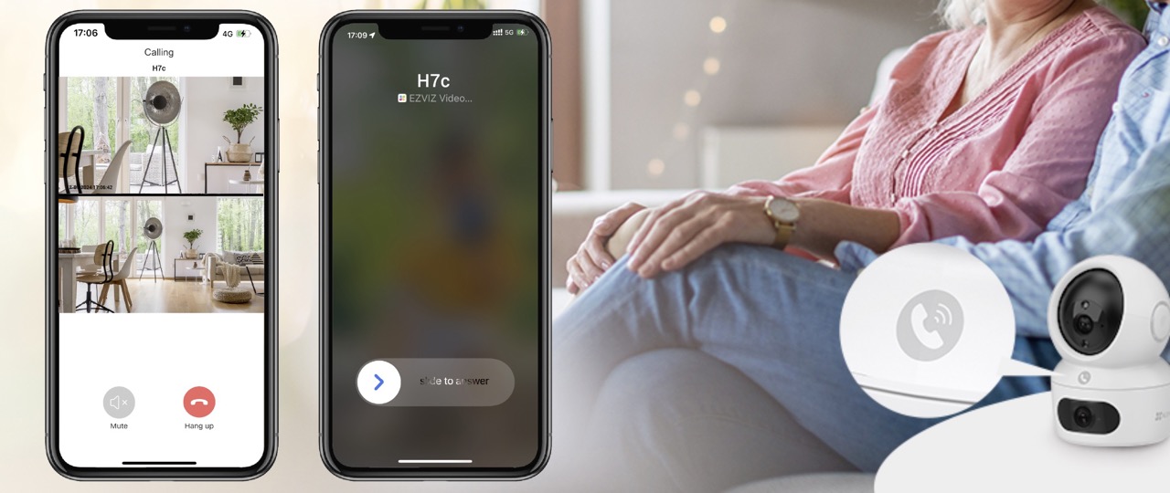 Camera 2 Mắt Trong Nhà Ezviz H7C Dual - Akia Smart Home