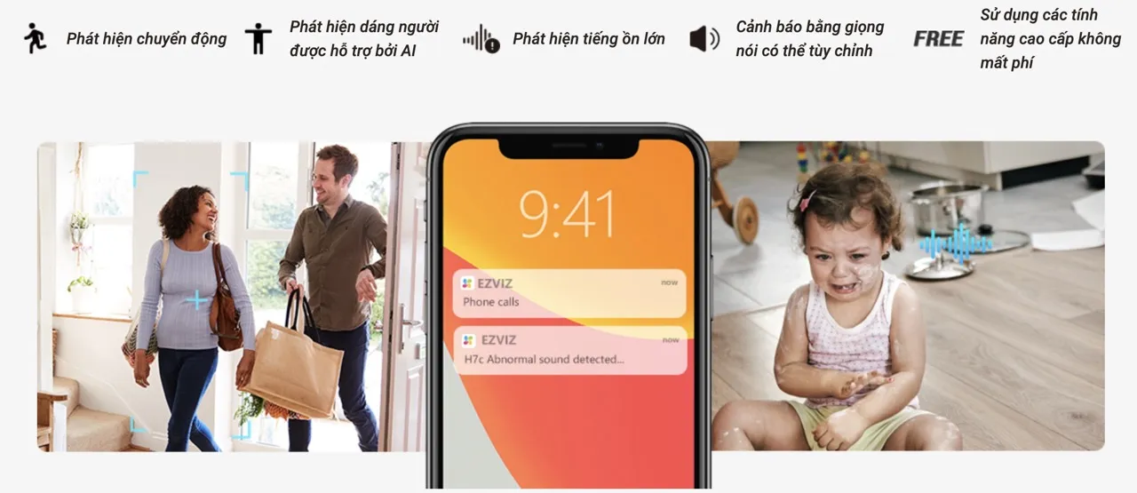 Camera 2 Mắt Trong Nhà Ezviz H7C Dual 4Mp+4Mp 16 Camera 2 Mắt Trong Nhà Ezviz H7C Dual - Akia Smart Home