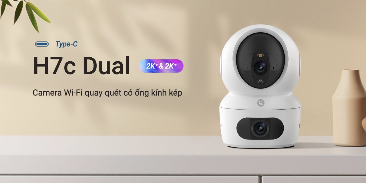 Camera 2 Mắt Trong Nhà Ezviz H7C Dual - Akia Smart Home
