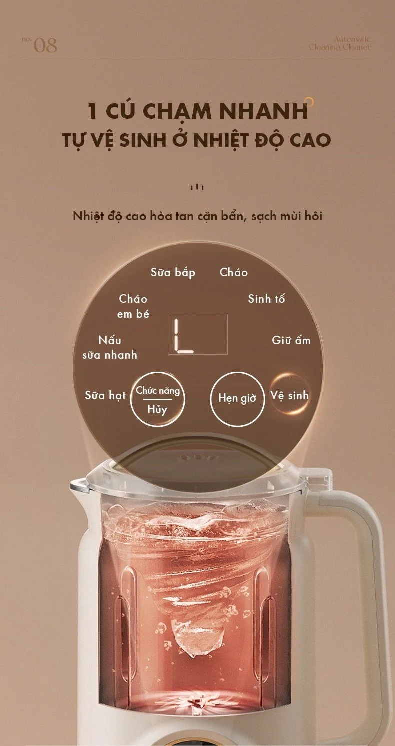 Máy Làm Sữa Hạt Bear Djj-D06W5 Đa Năng - Akia Smart Home