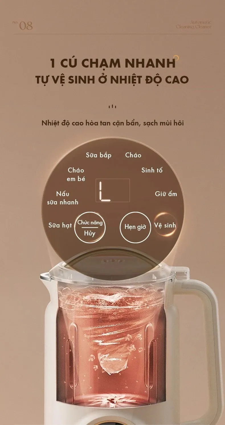 Máy Làm Sữa Hạt Bear Djj-D06W5 Đa Năng 20 Máy Làm Sữa Hạt Bear Djj-D06W5 Đa Năng - Akia Smart Home