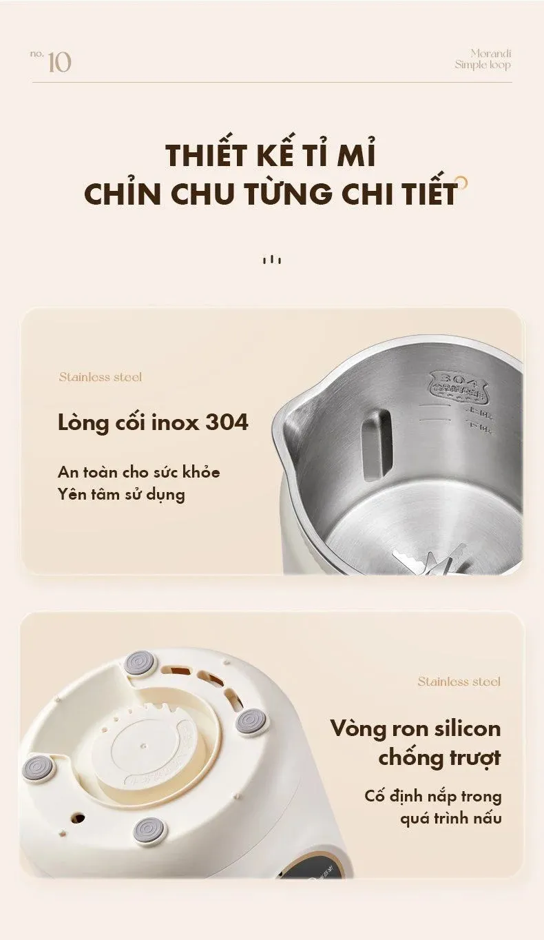 Máy Làm Sữa Hạt Bear Djj-D06W5 Đa Năng 27 Máy Làm Sữa Hạt Bear Djj-D06W5 Đa Năng - Akia Smart Home