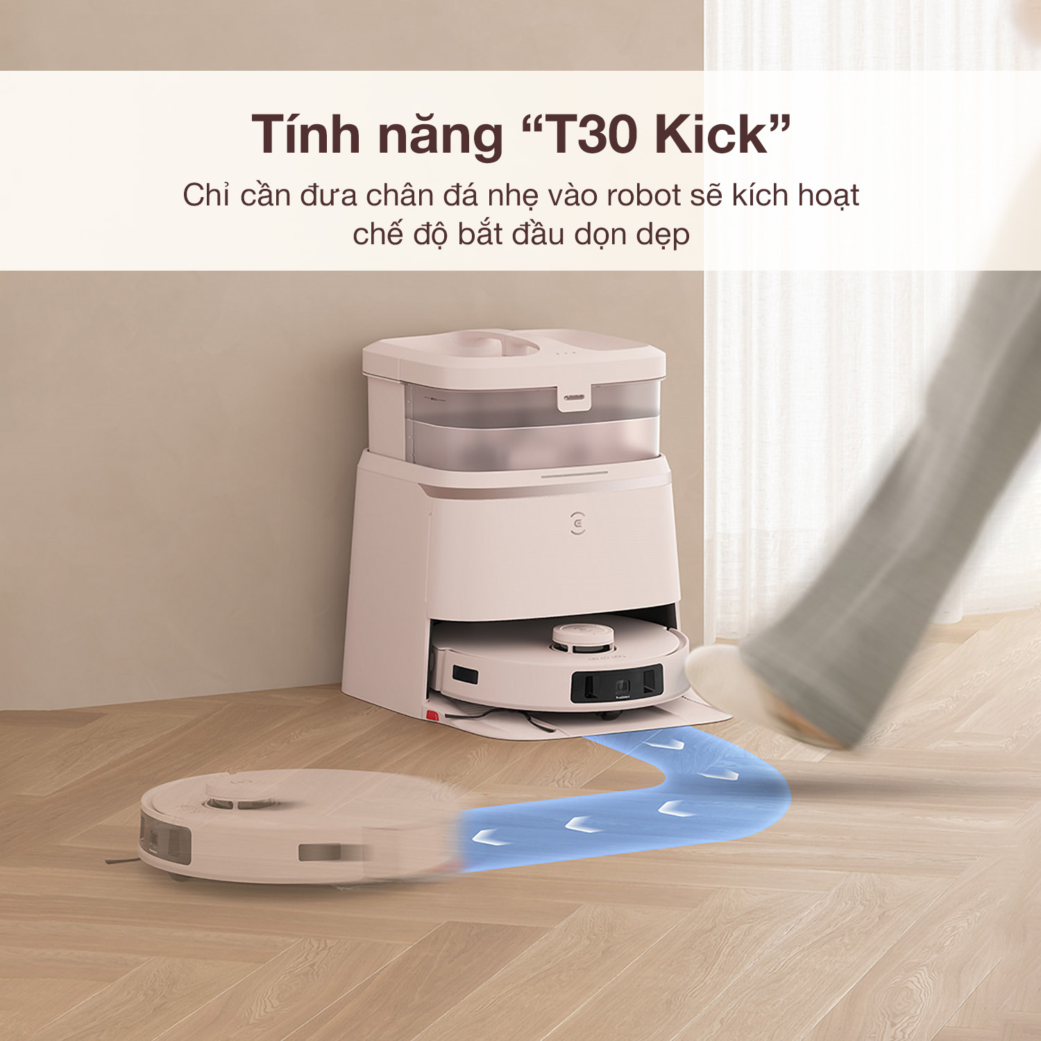 Robot Hút Bụi Lau Nhà Ecovacs T30 Pro Omni - Akia Smart Home