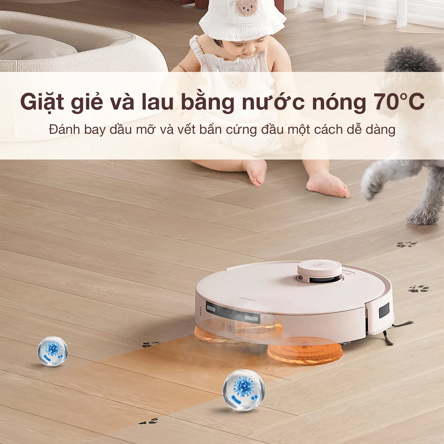Robot Hút Bụi Lau Nhà Ecovacs T30 Pro Omni 20 Robot Hút Bụi Lau Nhà Ecovacs T30 Pro Omni - Akia Smart Home