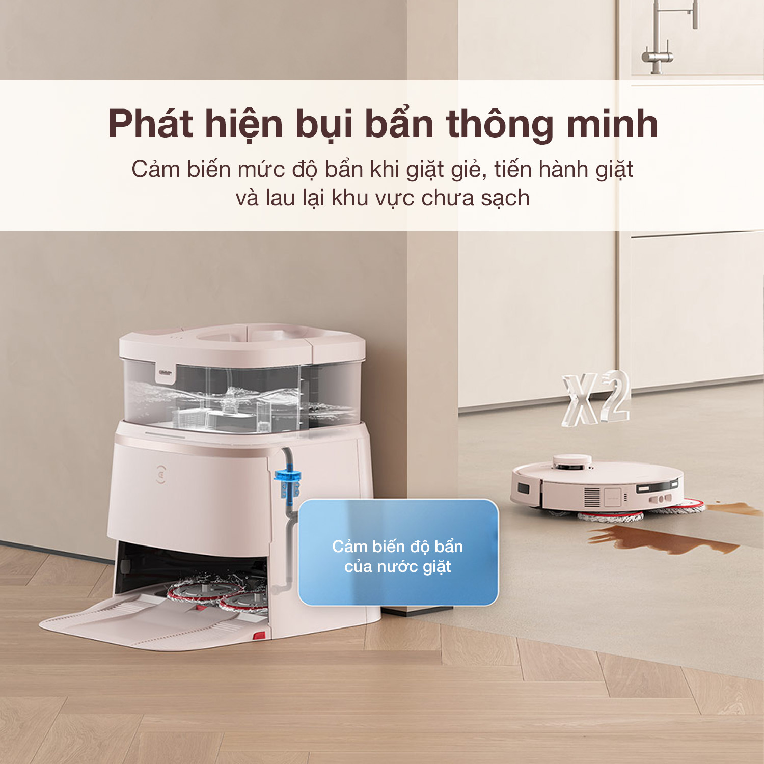 Robot Hút Bụi Lau Nhà Ecovacs T30 Pro Omni - Akia Smart Home